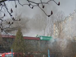 Pożar hali na Oleskiej