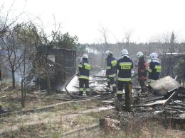 Pożar altanki w Opolu
