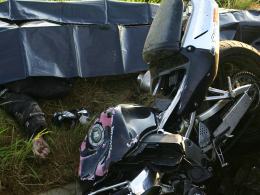 Motocyklista zginął w wypadku