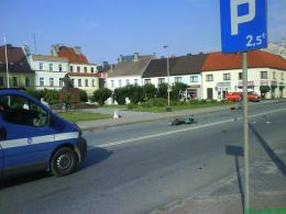 Motorowerzysta ranny w wypadku