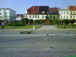 Motorowerzysta ranny w wypadku
