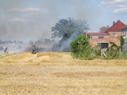 Groźny pożar pod Kluczborkiem