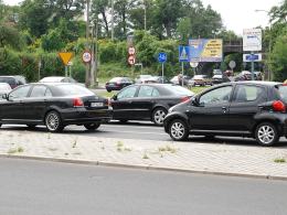 800 litrów farby rozlane na drogę