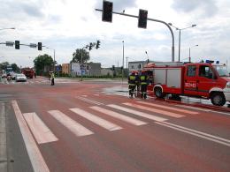 800 litrów farby rozlane na drogę