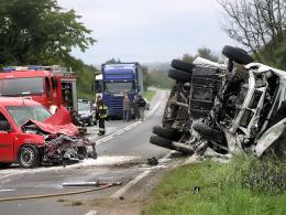 Dziewięć osób rannych w wypadku