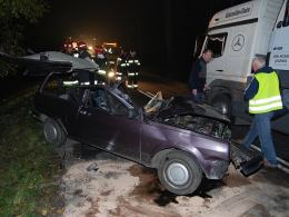 Przeżył zderzenie z ciężarówką