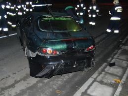 Zniszczył samochód jadąc bez prawka