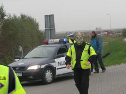 Groźny wypadek na węźle autostradowym