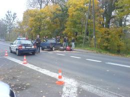 Potrącenie motocyklisty w Krapkowicach