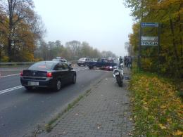 Potrącenie motocyklisty w Krapkowicach