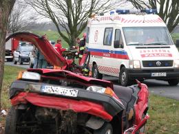 Tragiczny wypadek koło Namysłowa