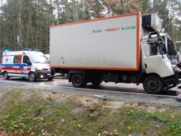 Kierowca ciężarówki zginął w wypadku