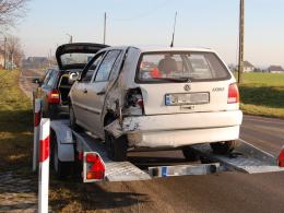 Ciężarówka wymusiła pierwszeństwo