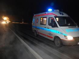 Pijany kierowca o mało nie spłonął żywcem