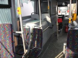 Kontener spadł na autobus
