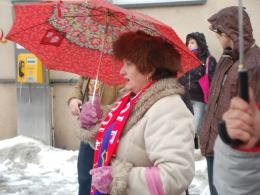 Kibice Odry Opole manifestowali pod Ratuszem