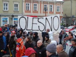 Kibice Odry Opole manifestowali pod Ratuszem