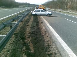 Pijana kobieta jechała autostradą