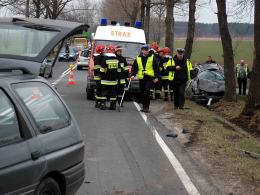 Czołowe zderzenie pod Nysą