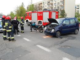 Motocyklista ranny w wypadku