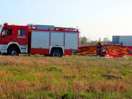 Wypadek awionetki w Skarbimierzu