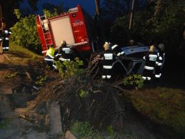 Wypadek wozu strażackiego w Opolu