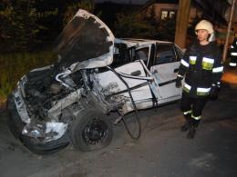 Wypadek wozu strażackiego w Opolu