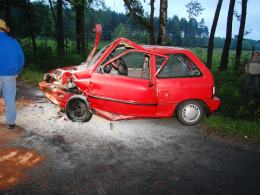 Plama paliwa przyczyną groźnego wypadku