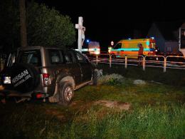 Wypadek na skrzyżowaniu w Dąbrowie
