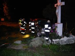 Wypadek na skrzyżowaniu w Dąbrowie