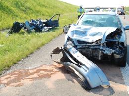 Tragiczny wypadek na pasie awaryjnym na A4
