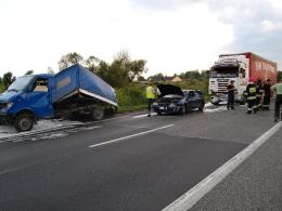 Karambol na obwodnicy Opola
