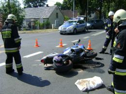 22-letni motocyklista ranny w wypadku