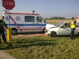 Wypadek na "grzybku" - 5 osób rannych