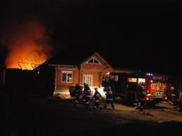 Pożar stodoły w Zawadzie