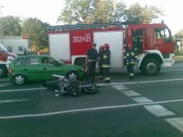 Motocyklista ranny w wypadku