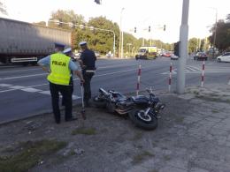 Motocyklista ranny w wypadku
