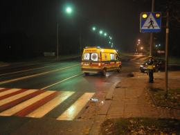 Potrącony mężczyzna walczy o życie