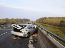 Karambol na autostradzie A4