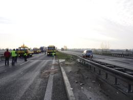 Karambol na autostradzie A4