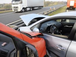 Karambol na autostradzie A4