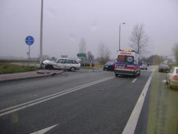 Wypadek na trasie Opole - Ozimek