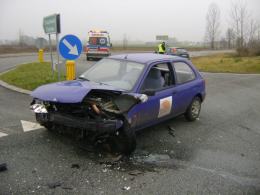 Wypadek na trasie Opole - Ozimek