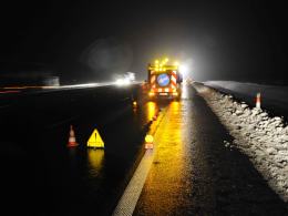 Nocne zderzenie na A4