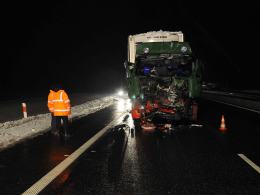 Nocne zderzenie na A4