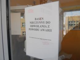 Awaria na basenie w "piątce"