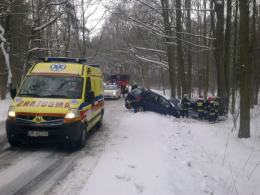 Wypadek na trasie Wawelno - Prądy