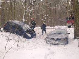 Wypadek na trasie Wawelno - Prądy