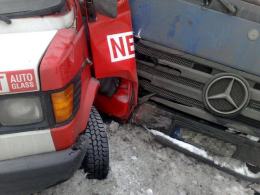 Zderzenie mercedesów w Źlinicach