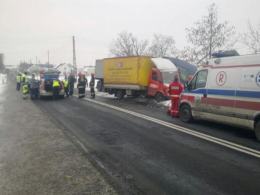 Zderzenie mercedesów w Źlinicach